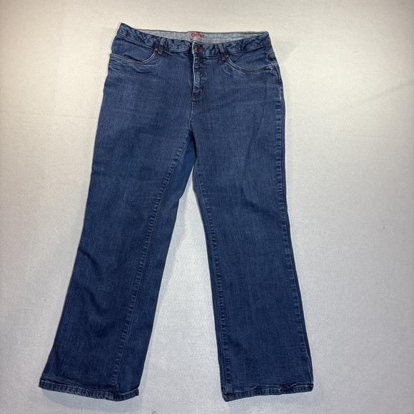 Smithsonian Institution Denim - Smith's Dungarees Jeans Womens Sz 16w Blue Mid-Rise Bootcut Stretch Denim Jeans